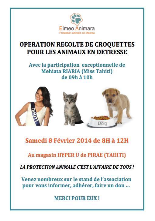 Opération récolte de croquettes pour les animaux en détresse, ce samedi 8 février