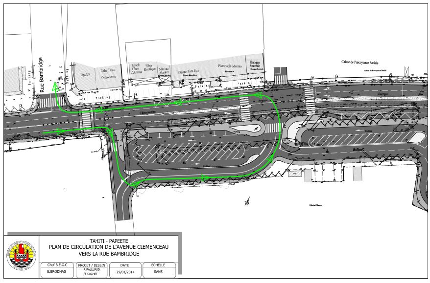 Rue Clémenceau: Suppression du "tourne-à-gauche" en direction de la rue Bambridge