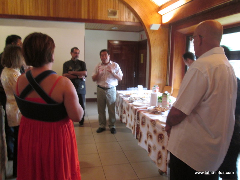 Visite de courtoisie au CESC : Angelo Frebault a reçu le Consul de Chine à Papeete