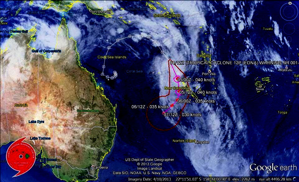 La Nouvelle-Calédonie une nouvelle fois en alerte cyclonique