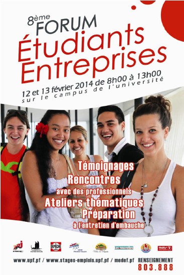 Le 8e Forum Étudiants/Entreprises de l'UPF, c'est le 12 et 13 février, avec 40 entreprises participantes !
