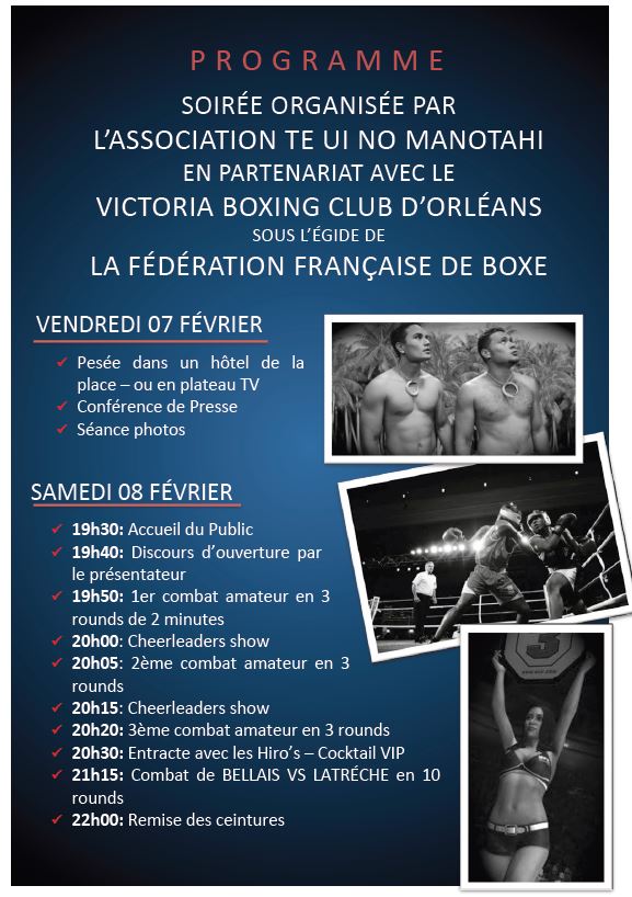 Boxe pro – Cédric Bellais à la conquête de la ceinture de champion de France ce 8 février à Fautaua