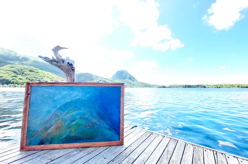À Huahine, une expo en duo aux couleurs du lagon