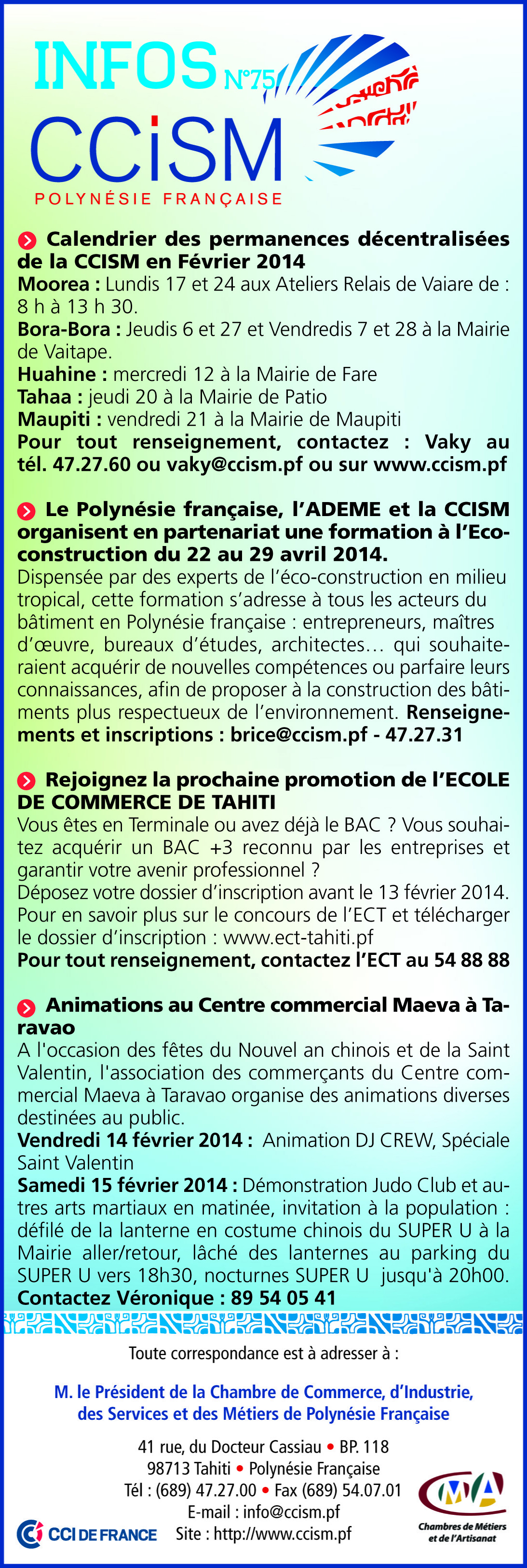 Infos CCISM N°75