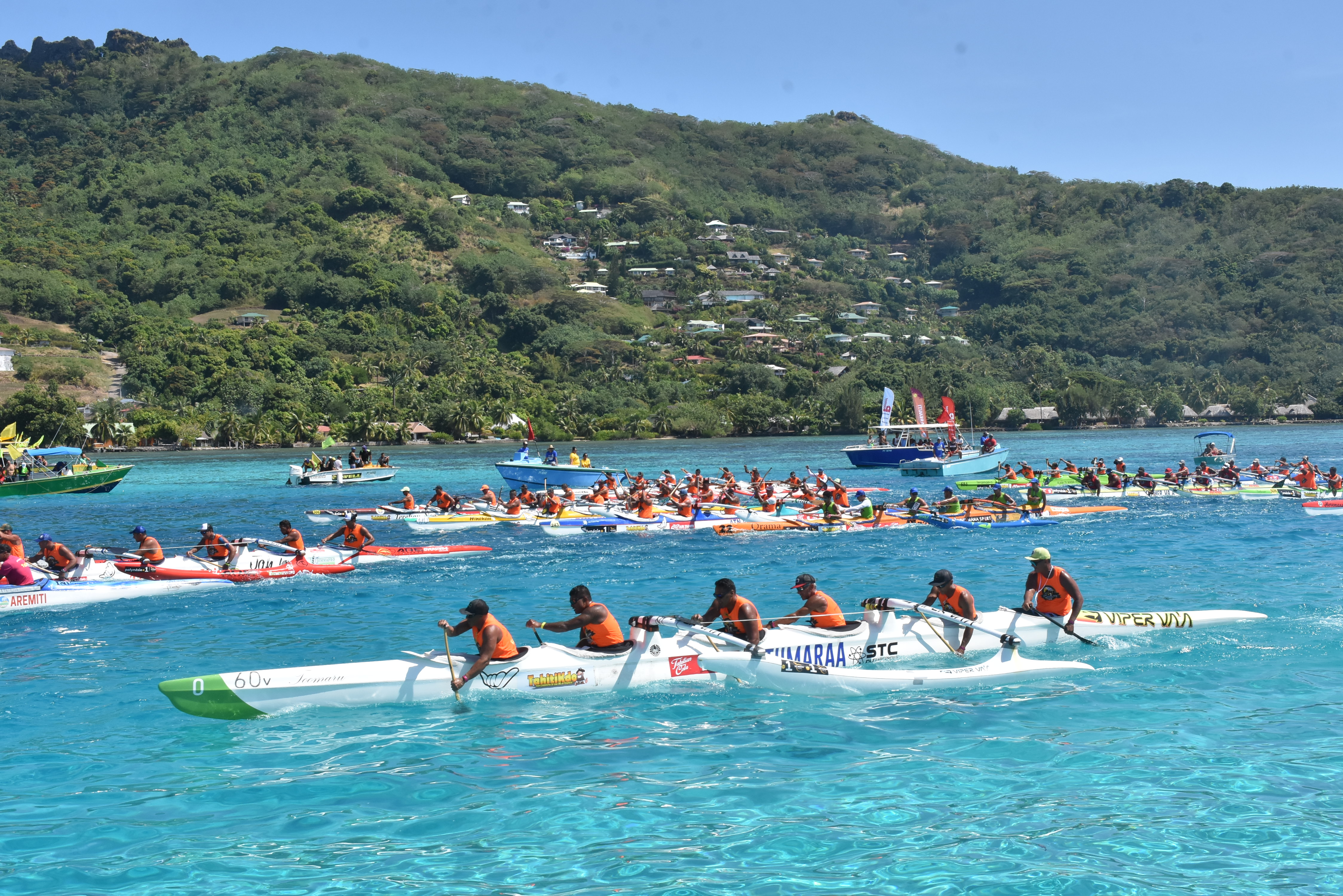 Shell Va'a une nouvelle fois intouchable au Marathon Polynésie la 1ère