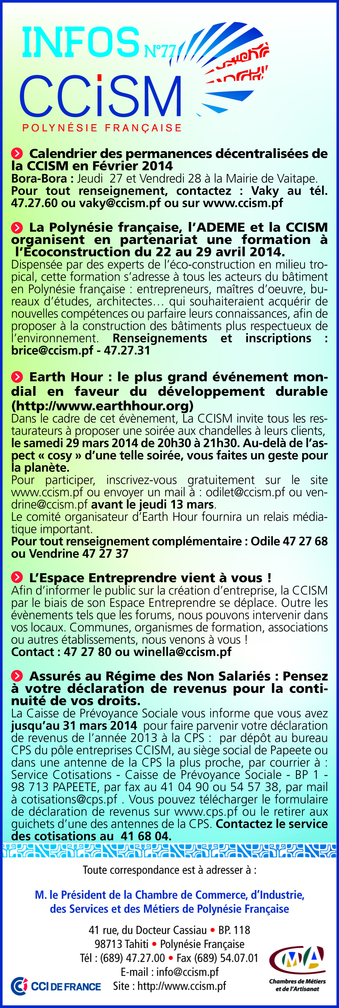 Infos CCISM N°77