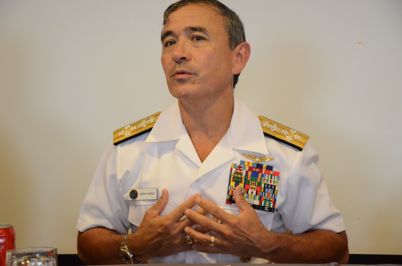 Visite en Polynésie du patron de la "U.S. Pacific Fleet"