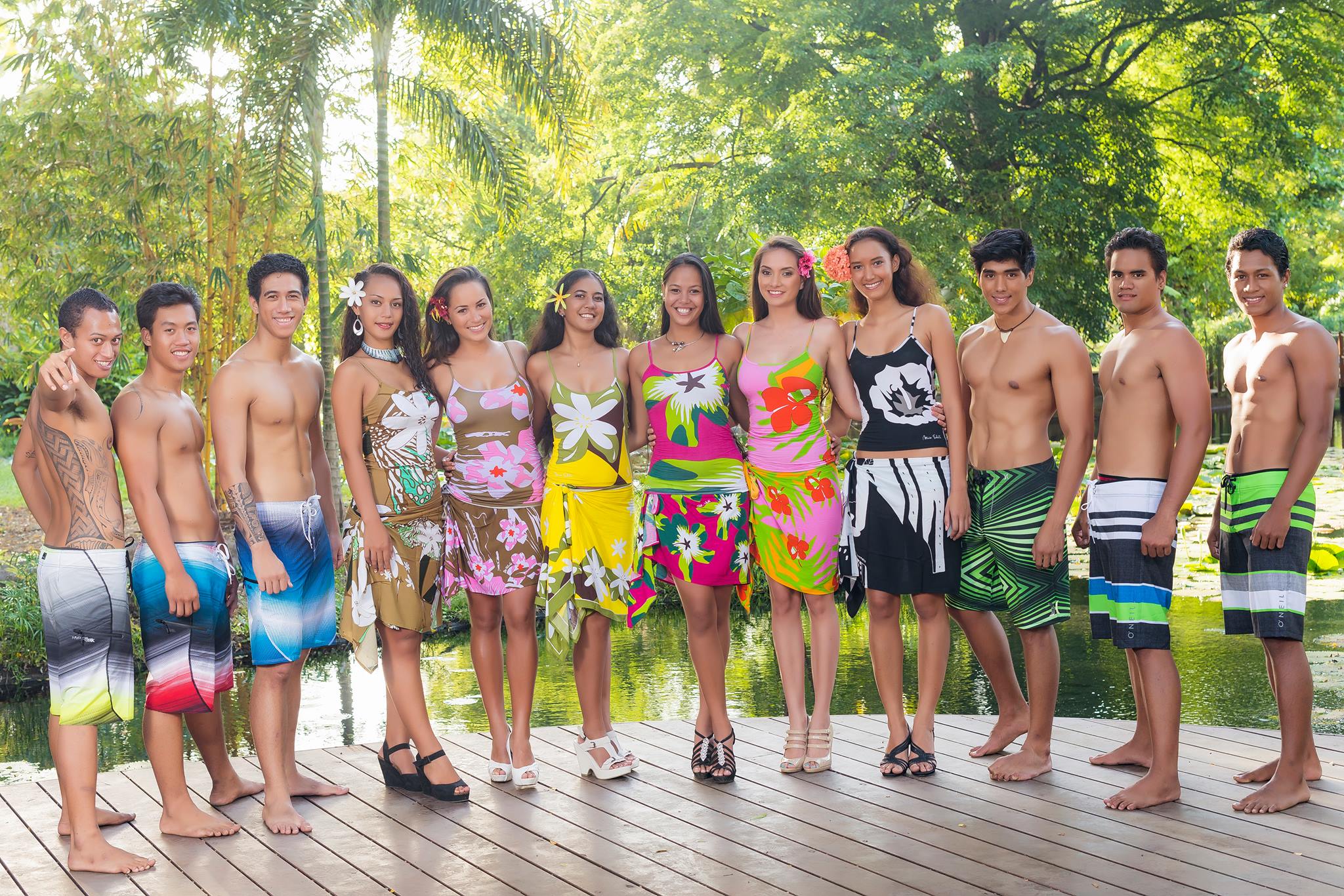 Miss et Mister Papeete entrent en scène