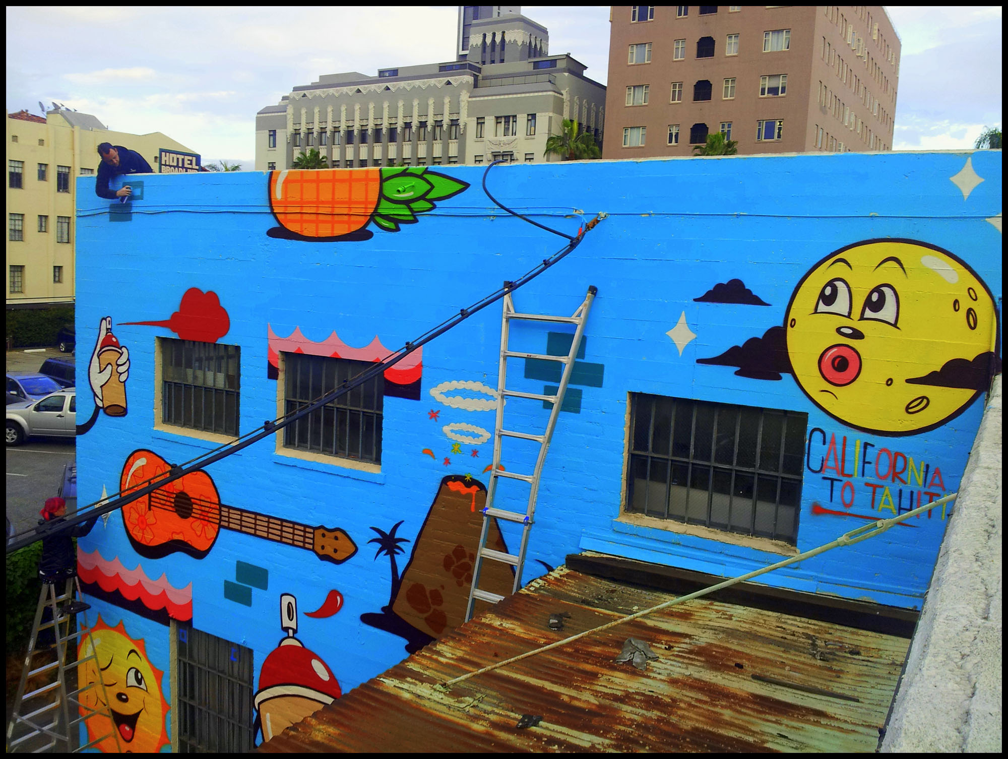 Du Street Art pour Tahiti en Californie 