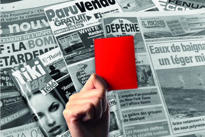 Média Polynésie : "Carton rouge" pour la presse locale