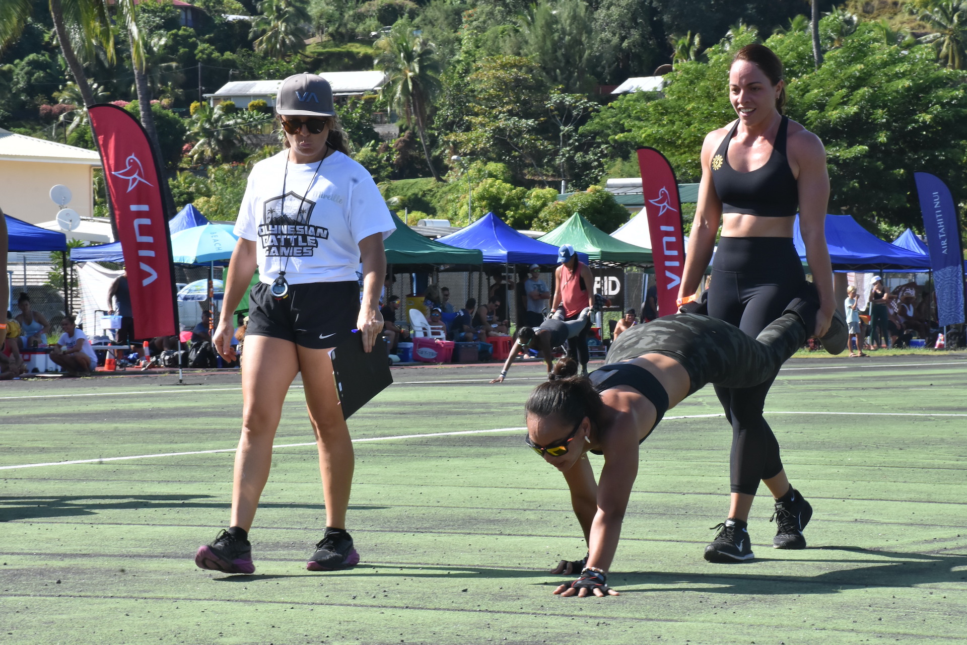 La Polynesian Battle Games a démarré, vendredi, au camp militaire de Arue sous une chaleur accablante.