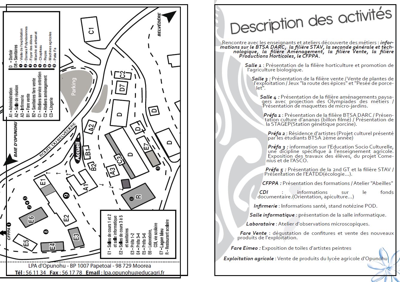 Journée portes ouvertes du lycée agricole de Moorea