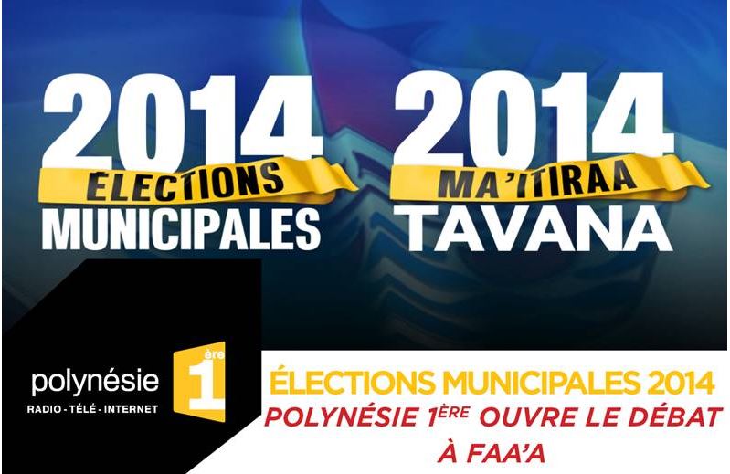 Municipales: débat en direct à Faa'a jeudi à 19h30 sur Polynésie 1ère