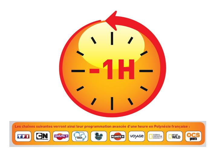 10 chaînes du bouquet TNS avancent leur programmation d’une heure