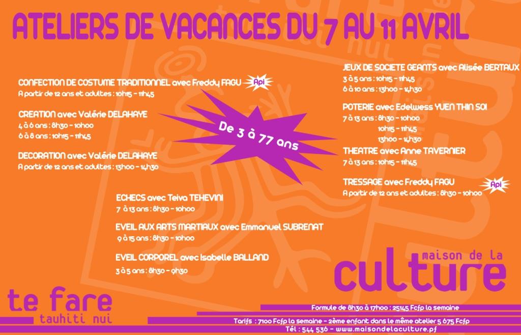 TFTN : inscriptions aux ateliers d'avril dès aujourd'hui