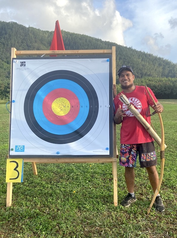 Les archers de Huahine visent les jeux du Pacifique
