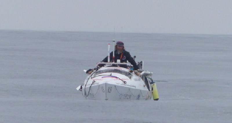 Fedor Kornyukhov à bord de son Tourgoyak.