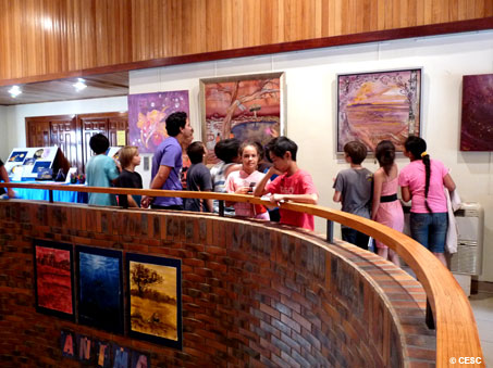 Earth Hour Tahiti - ouverture de l’exposition Terre&Eau au CESC