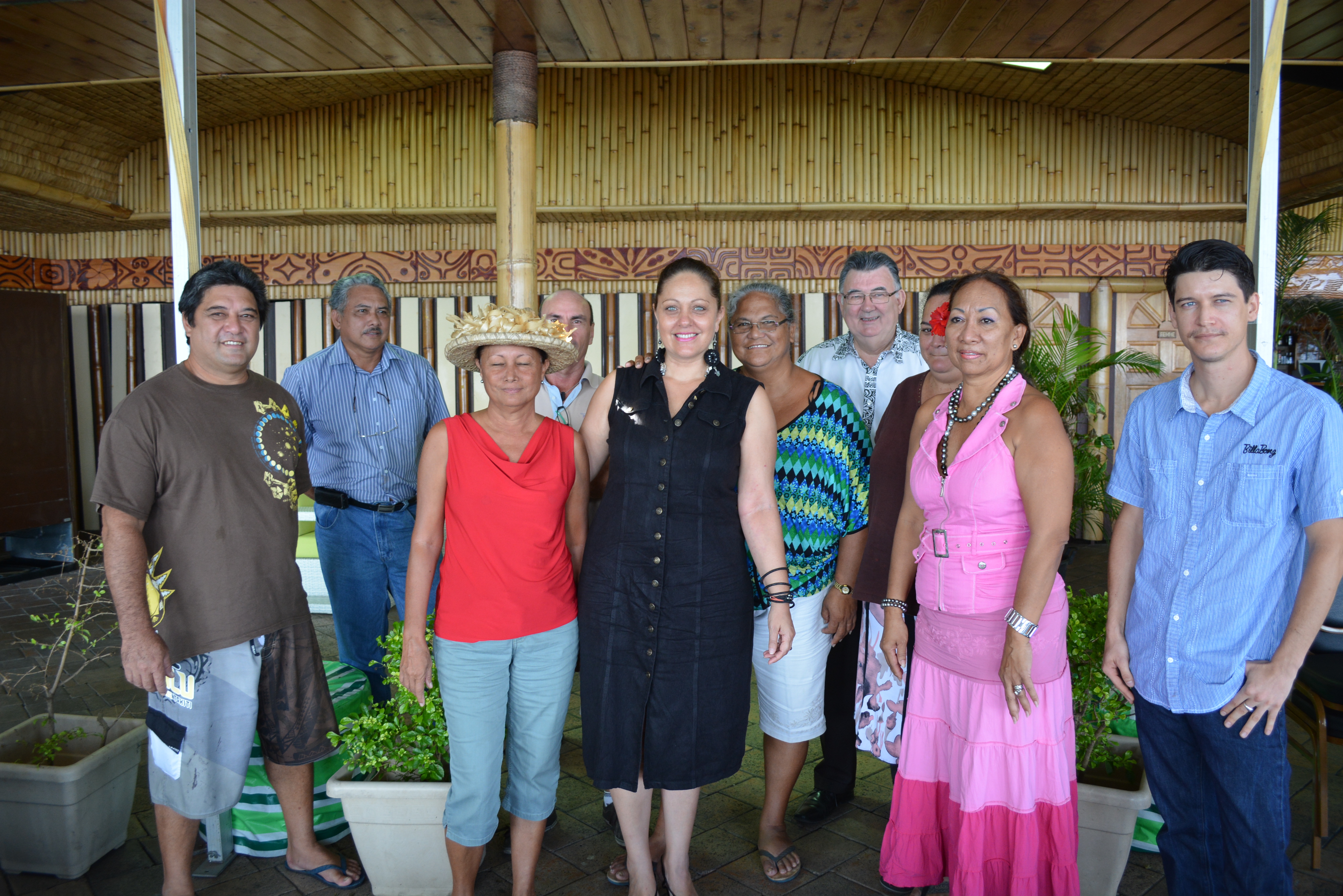 Une partie du bureau de la Fédération Perlière de Polynésie Française