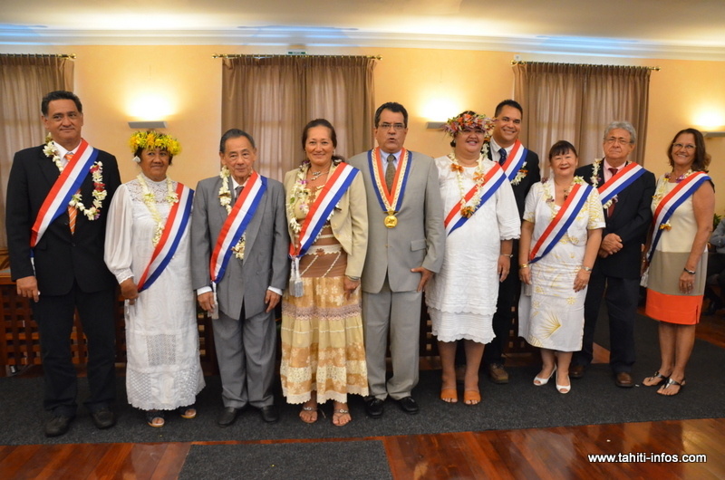 Edouard Fritch, de retour à la maison à Pirae