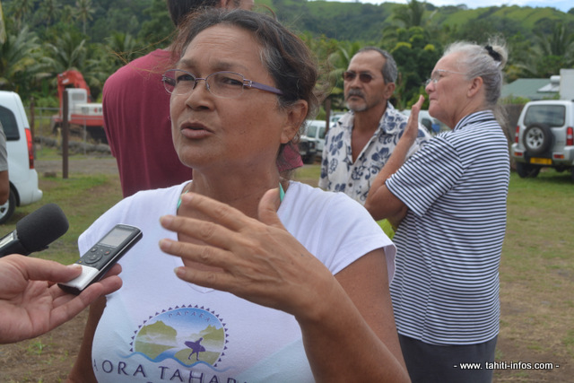 "Nous sommes vigilants" indique Claudine Tuarau, la présidente de l'association Ia Ora Taharu'u.
