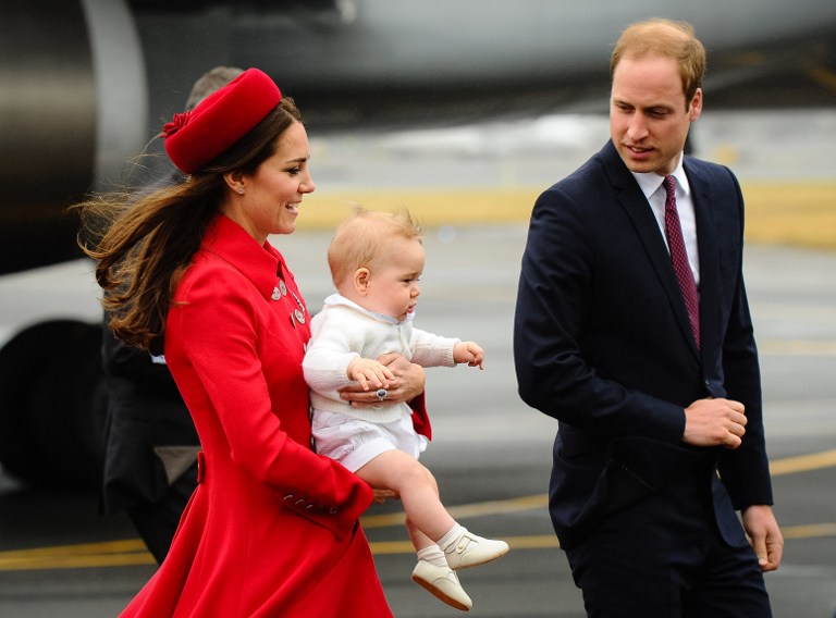 Le prince George en Nouvelle-Zélande: la pluie le prive de l'accueil maori