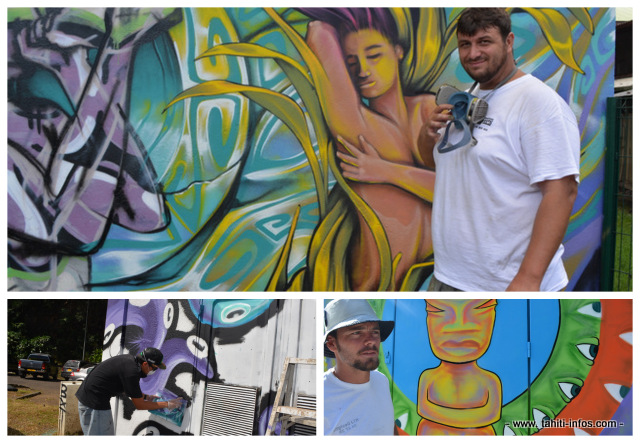 Festival Ono'u : les artistes au travail dans la rue