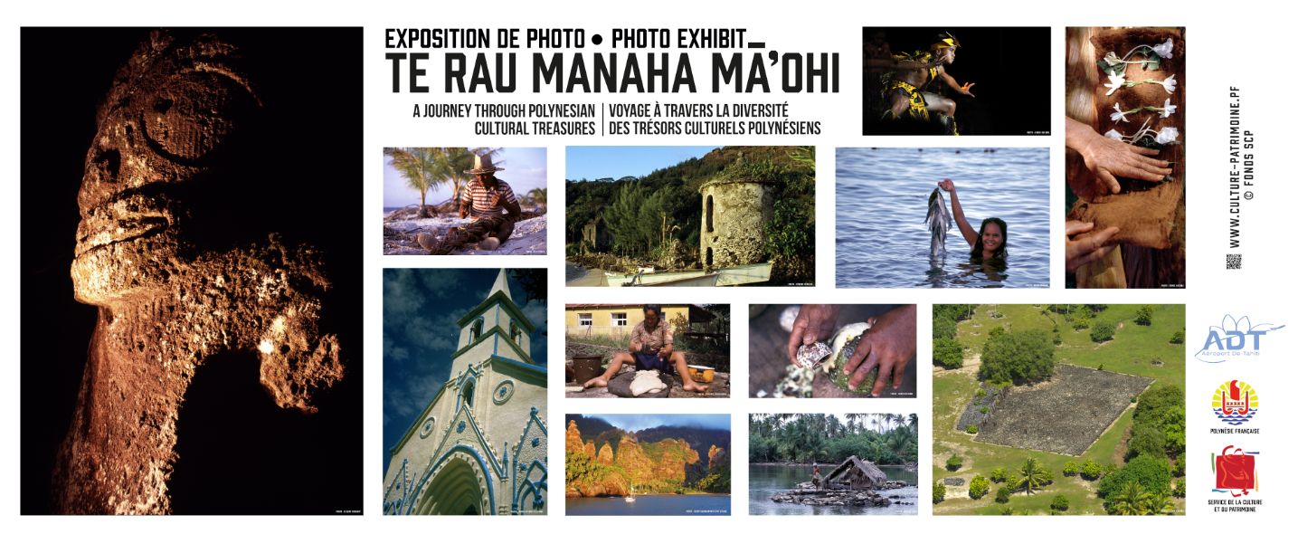 Exposition de photos "Te Rau Manaha Mä'ohi" à l'aéroport de Tahiti-Faa'a