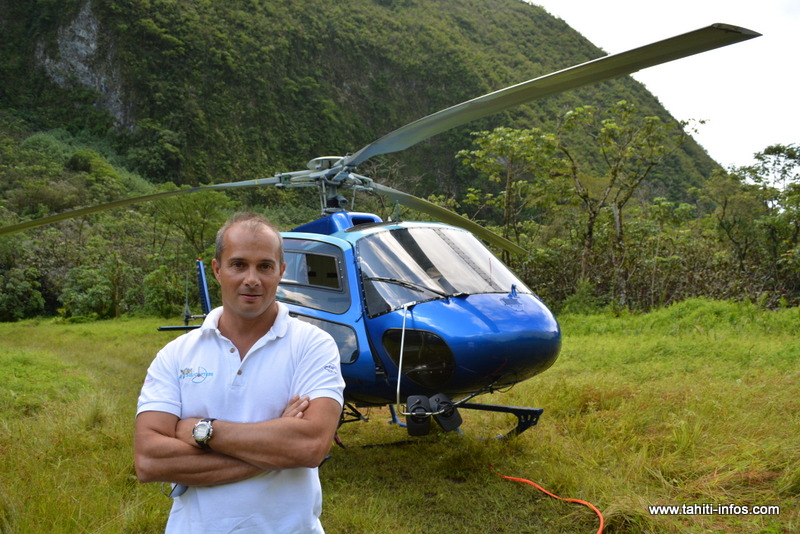 Laurent Coron, pilote de l'hélicoptère