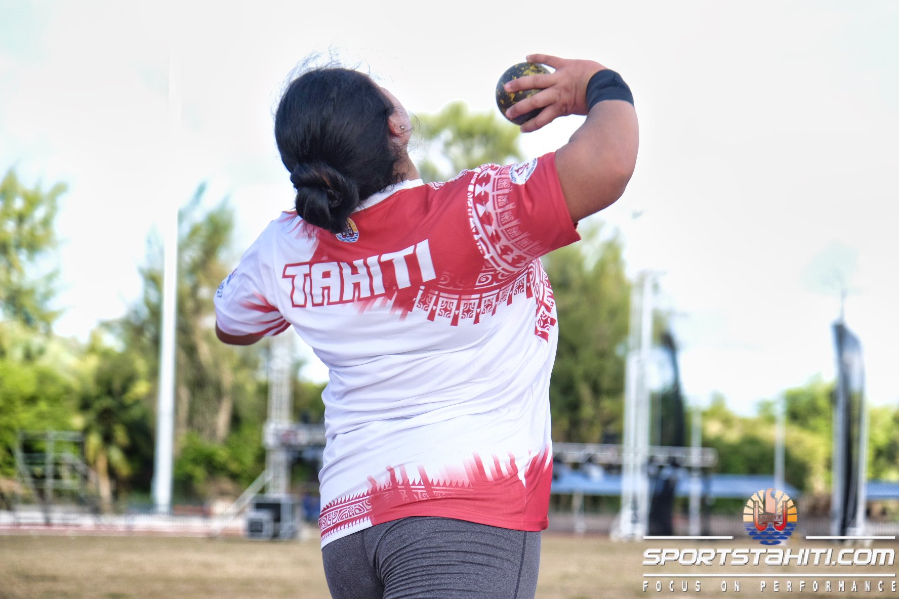 Loveleina Wong Sang, au lancer du poids, sera une belle chance de médaille pour l'athlétisme polynésie. (© sportstahiti.com - Tane)
