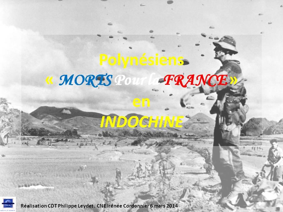 Hommages à nos Tamarii volontaires d’Indochine