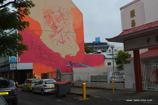 Une autre oeuvre en gestation rue Edouard Ahnne.