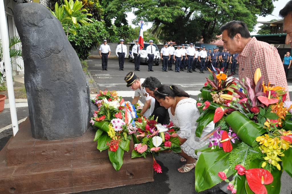 Cérémonie organisée à la mémoire des policiers Morts pour la France Récipiendaires