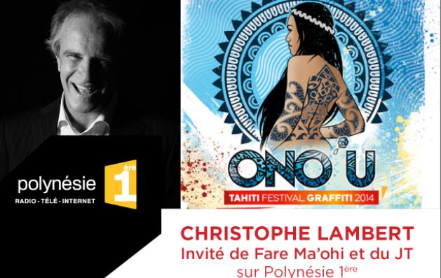 Christophe Lambert, invité de Fare Ma’ohi et du JT sur Polynésie 1ère