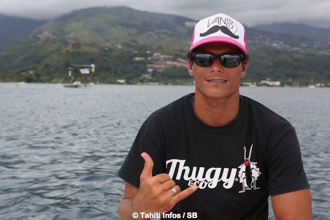 Tereva David est venu soutenir son cousin Nainoa qui terminera 3ème