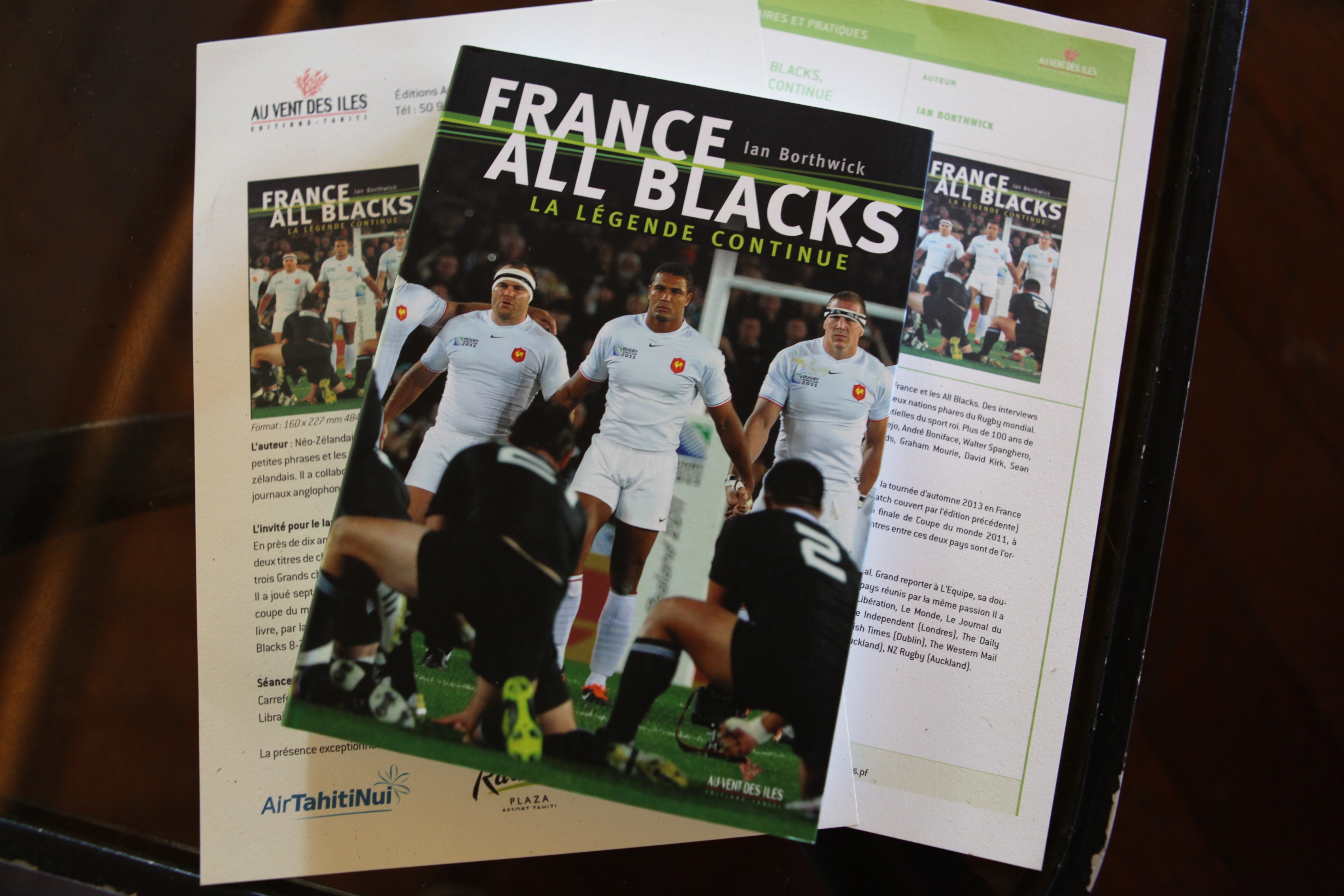 Rugby – rencontre avec Imanol Harinordoquy du XV de France, pour la réédition du livre ‘France-All Blacks’