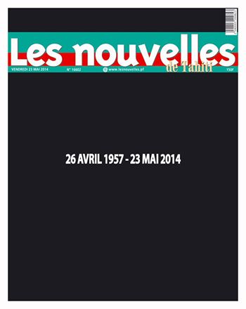 La société éditrice des Nouvelles de Tahiti "liquidée à l'amiable"