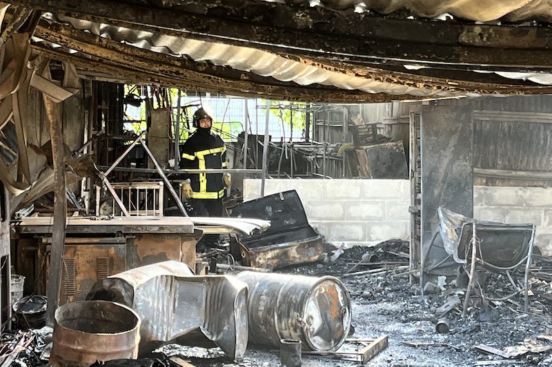 ​Des dégâts matériels importants après l'incendie de Hamuta