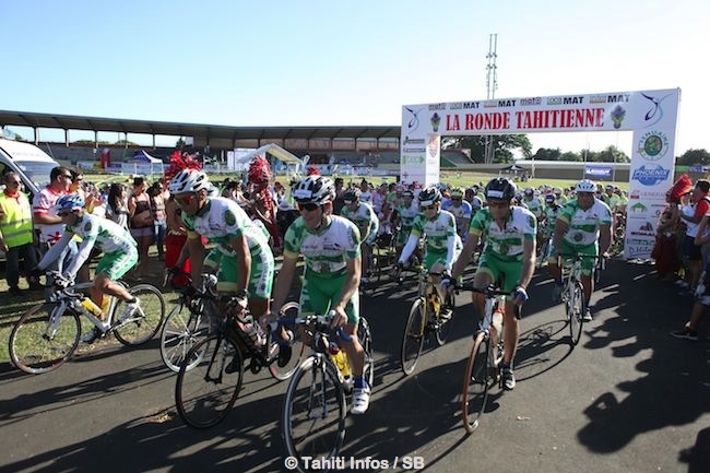 Plus de 400 coureurs au départ de cette 'Ronde Tahitienne'