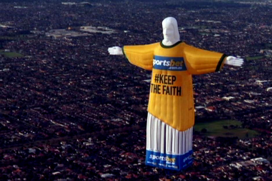 Un Jésus polémique flotte au-dessus de Melbourne