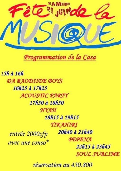 Fête de la musique à Mahina