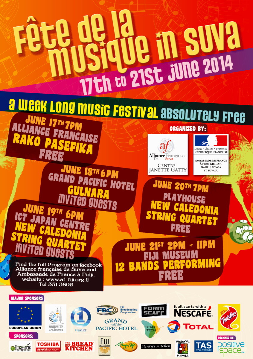 Fête de la musique 2014 : Fidji donne le coup d’envoi