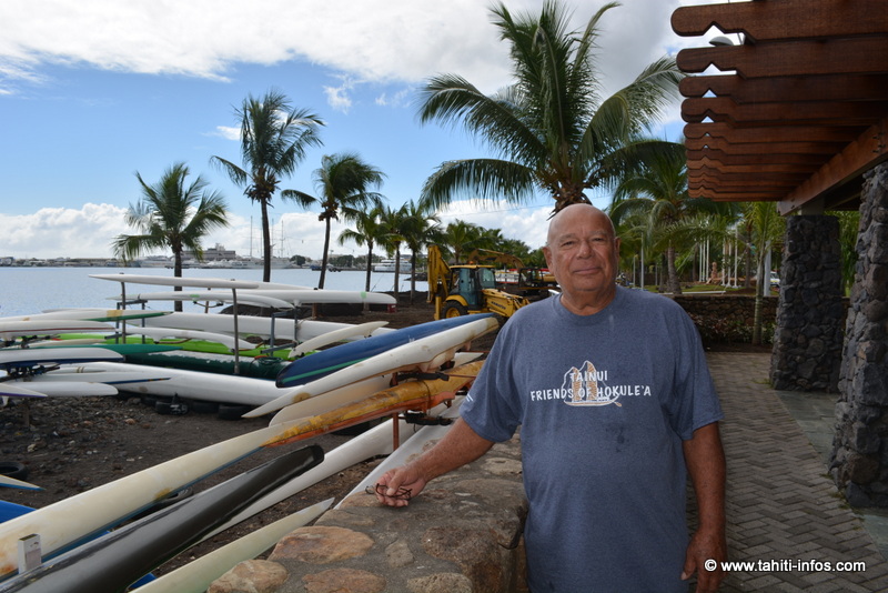 Alban Ellacott, président de l'association Friends of Hokule'a