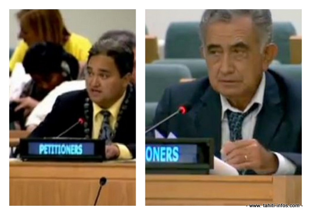 Richard Tuheiava et Oscar Temaru ont déjà été entendus en octobre 2013 par le Comité spécial de l'ONU.