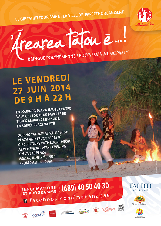 Mahana Pae : "Bringue polynésienne" ce Vendredi 27 juin