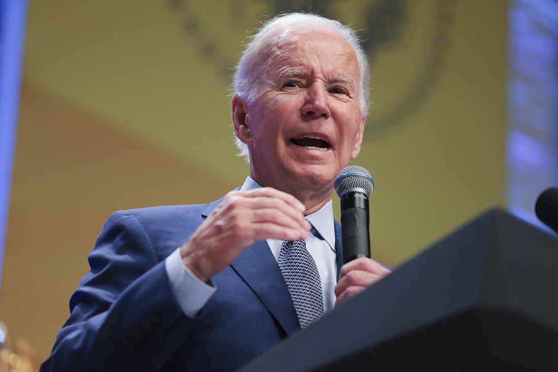 "Les îles du Pacifique représentent une voix essentielle pour renforcer notre avenir", a déclaré le président américain Joe Biden. Oliver Contreras / AFP
