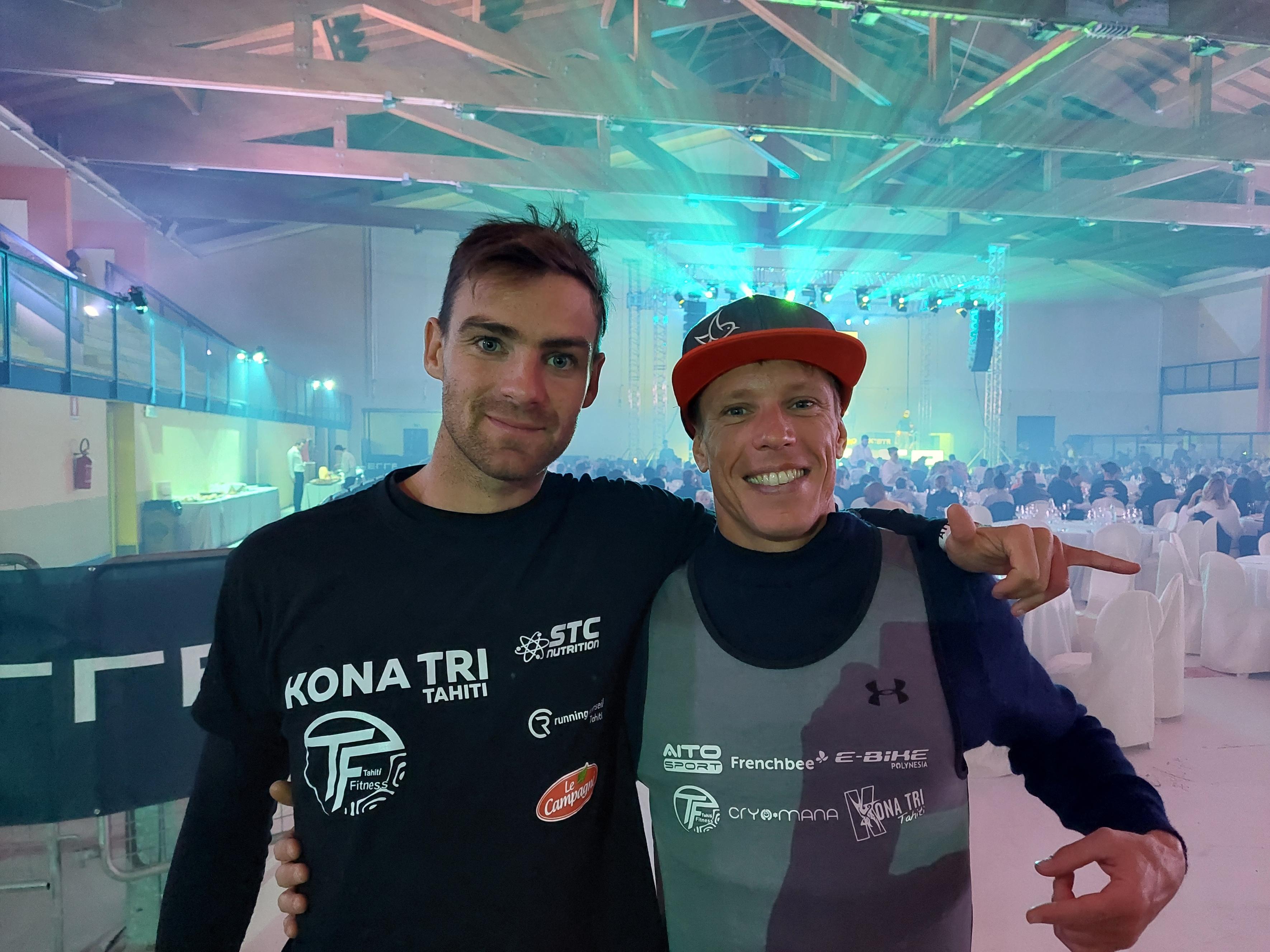 Jean-Marc Rimaud (à gauche) et Thomas Lubin représentent les meilleurs chances tahitiennes en Italie.