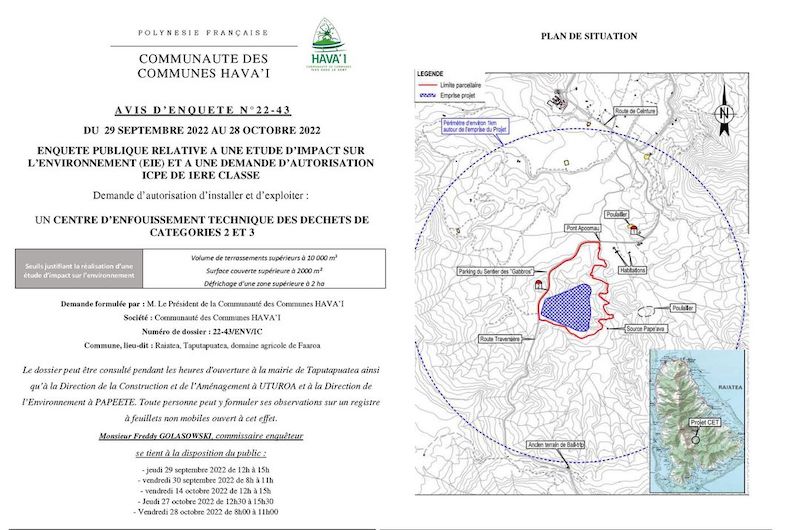 Nouvelle étape pour le CET de Faaroa