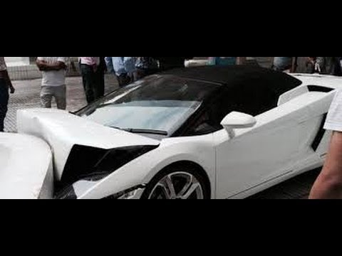 Inde : le voiturier d'un hôtel démolit la Lamborghini d'un client