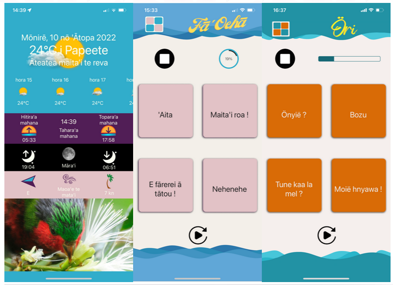 Grâce aux applications Ra'i et Four Square, la plateforme Native Reo propose un parcours personnalisé pour apprendre le tahitien, ou 570 autres langues.